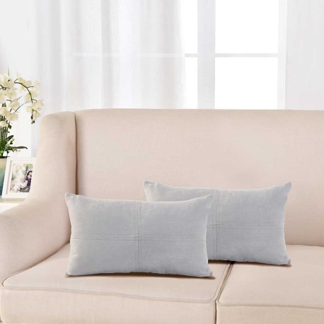 Cuscino rettangolare scamosciato 30x50 - federa + imbottitura