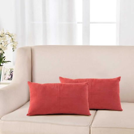 Cuscino rettangolare scamosciato 30x50 - federa + imbottitura