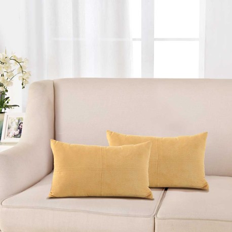 Cuscino rettangolare scamosciato 30x50 - federa + imbottitura