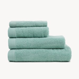 Asciugamano 400gr doppia spugna verde tiffany