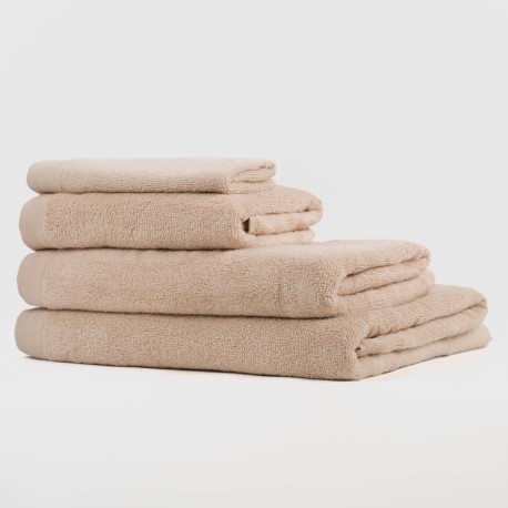 Asciugamano 400gr doppia spugna sabbia