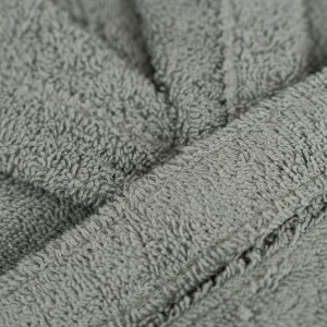 Accappatoio con cappuccio verde salvia 450gr unisex 2