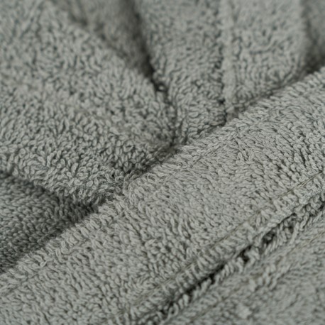 Accappatoio con cappuccio verde salvia 450gr unisex