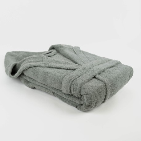 Accappatoio con cappuccio verde salvia 450gr unisex