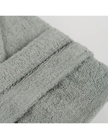 Accappatoio con cappuccio verde salvia 450gr unisex