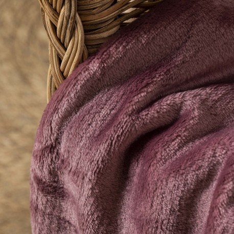 Coperta velluto tinta unita