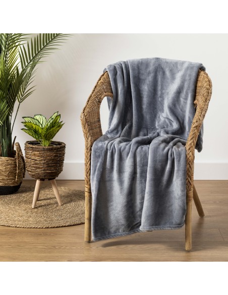 Coperta velluto tinta unita