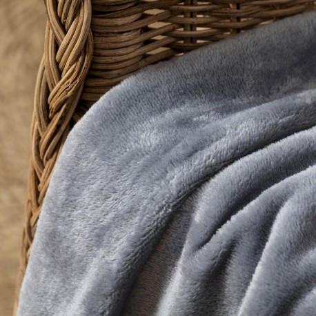 Coperta velluto tinta unita