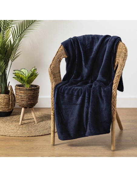 Coperta velluto tinta unita