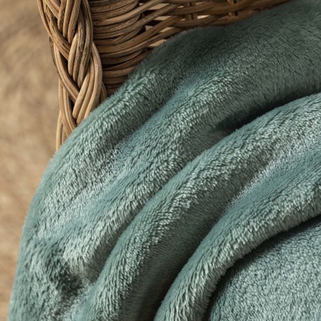 Coperta velluto tinta unita