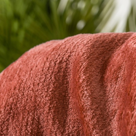 Coperta velluto tinta unita