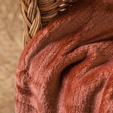 Coperta velluto tinta unita