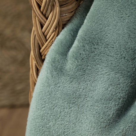 Coperta velvet sherpa tinta unita