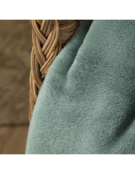 Coperta velvet sherpa tinta unita