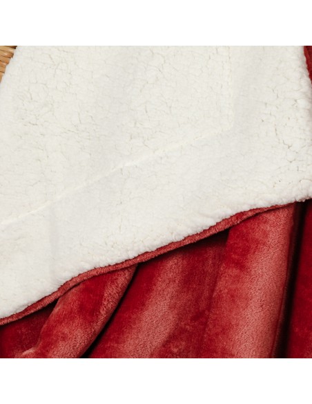 Coperta velvet sherpa tinta unita