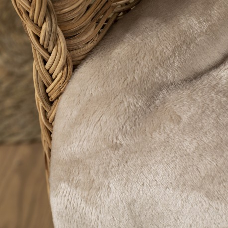 Coperta velvet sherpa tinta unita