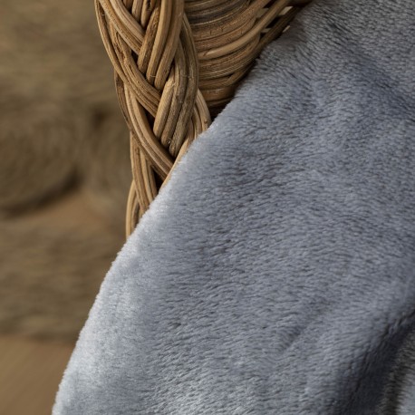 Coperta velvet sherpa tinta unita