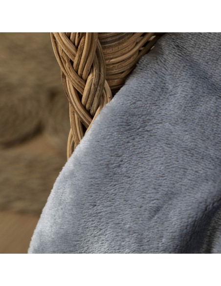 Coperta velvet sherpa tinta unita