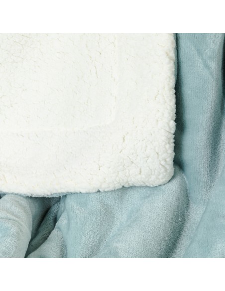 Coperta velvet sherpa tinta unita