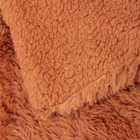 Coperta pelo sherpa tinta unita