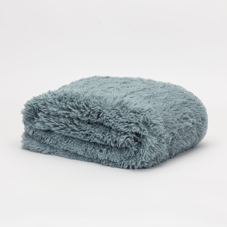 Coperta pelo sherpa tinta unita