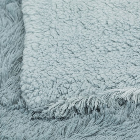 Coperta pelo sherpa tinta unita