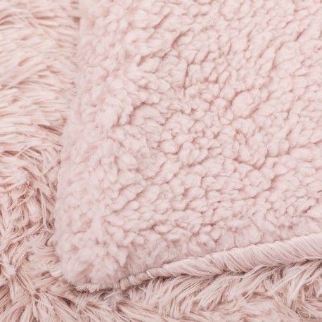 Coperta pelo sherpa tinta unita