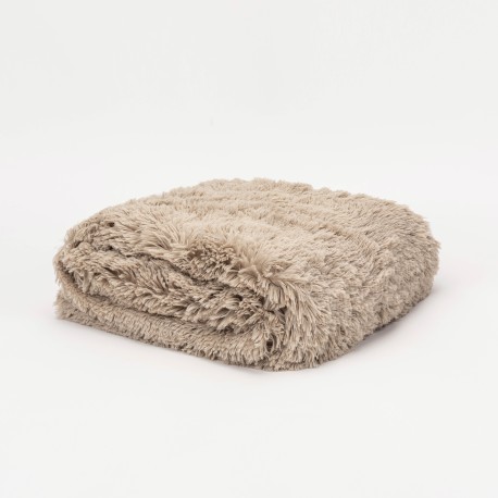 Coperta pelo sherpa tinta unita