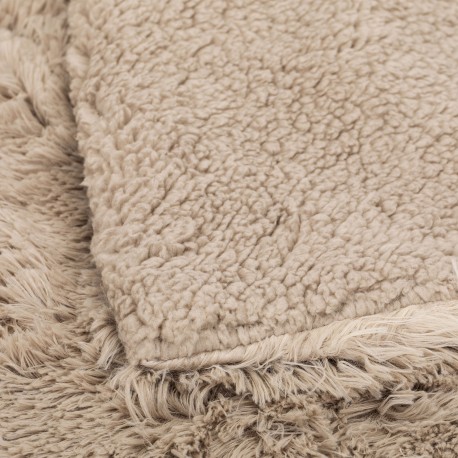 Coperta pelo sherpa tinta unita