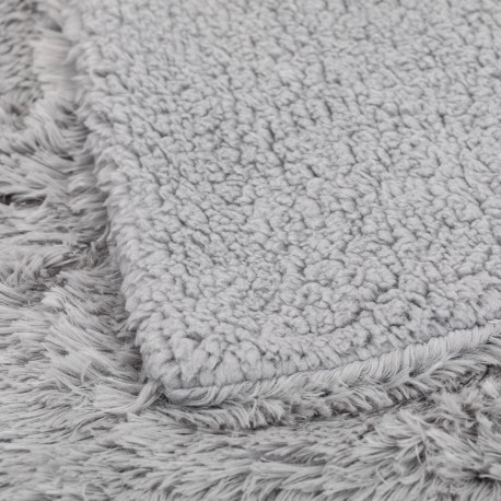 Coperta pelo sherpa tinta unita