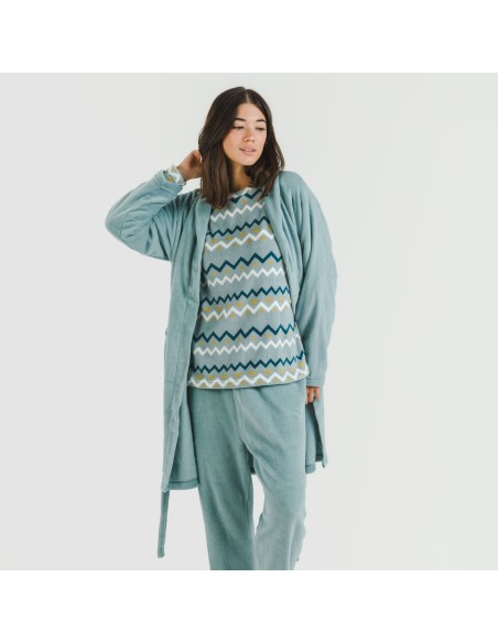 Vestaglia pile coral tinta unita