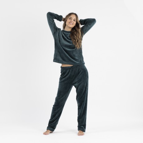 Pigiama velluto tinta unita