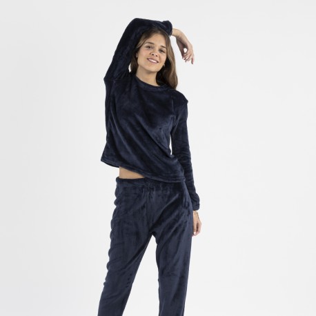 Pigiama velluto tinta unita