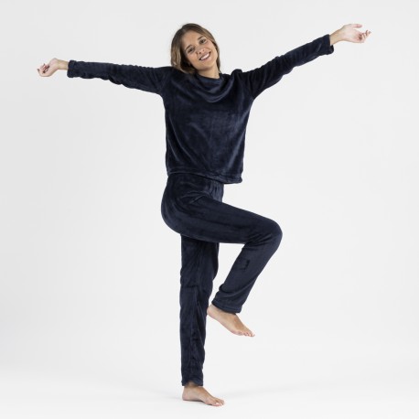 Pigiama velluto tinta unita