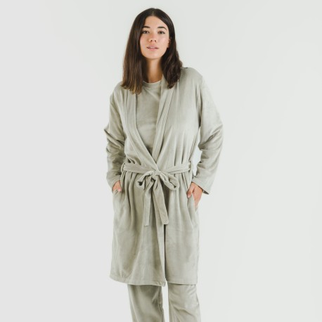 Vestaglia Velvet tinta unita