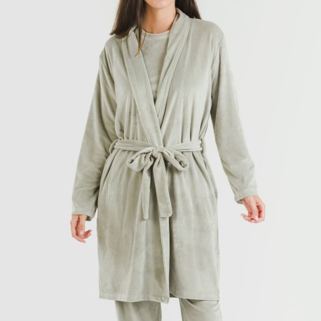 Vestaglia Velvet tinta unita