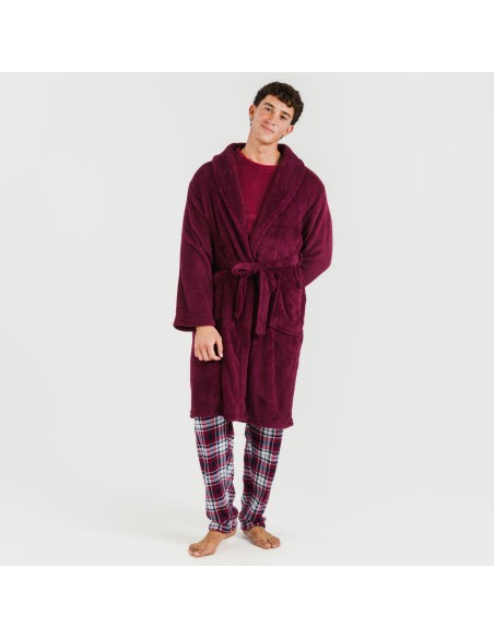 Vestaglia pile coral tinta unita Vestaglia pile coral tinta unita