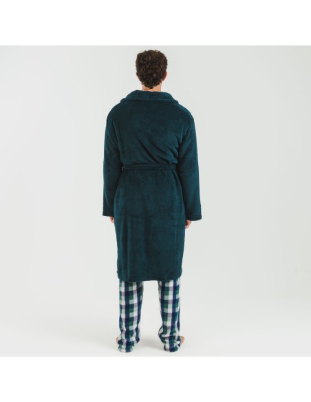 Vestaglia pile coral tinta unita Vestaglia pile coral tinta unita