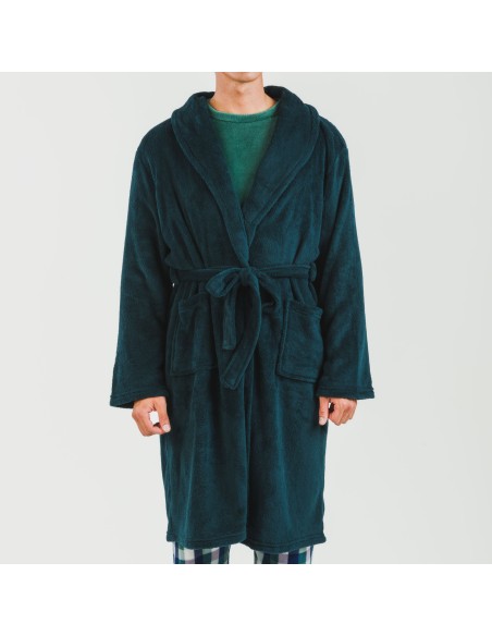 Vestaglia pile coral tinta unita Vestaglia pile coral tinta unita