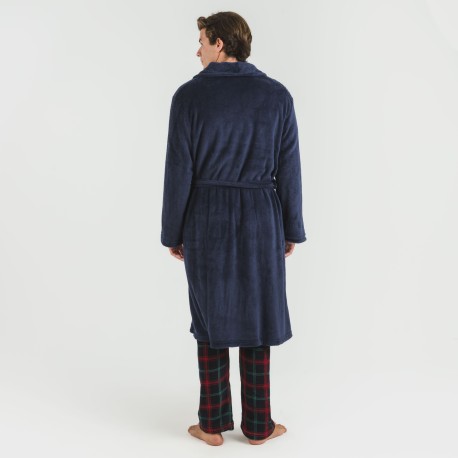 Vestaglia pile coral tinta unita