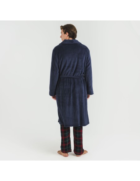 Vestaglia pile coral tinta unita Vestaglia pile coral tinta unita