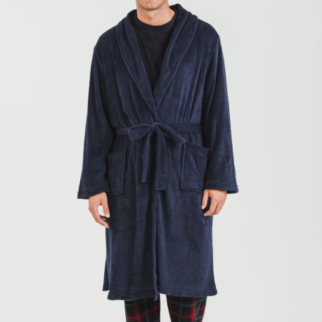 Vestaglia pile coral tinta unita