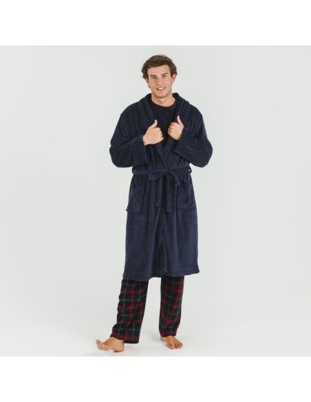 Vestaglia pile coral tinta unita Vestaglia pile coral tinta unita