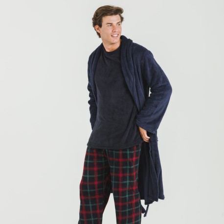 Vestaglia pile coral tinta unita