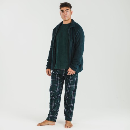 Felpa pile coral uomo