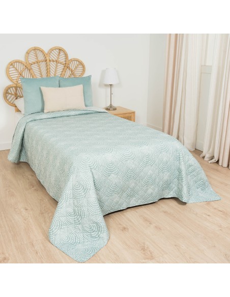 Copriletto bouti Katy verde veronese