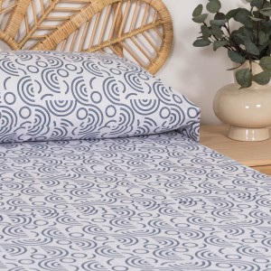 Set di lenzuola cotone Rubeus indaco