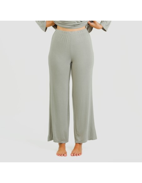 Pigiama lungo viscosa tinta unita Pigiama lungo viscosa tinta unita