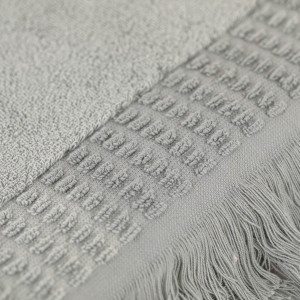 Tappeto bagno con frange 870gr tinta unita 2