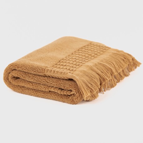 Tappeto bagno con frange 870gr tinta unita